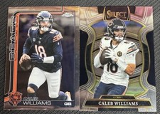 2025 NFL Topps Chrome/Select - Caleb Williams QB CHI Base Cards 2pk 💎🔥