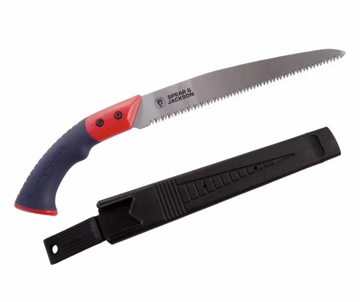 Spear & Jackson Pruning Saw Fixed Blade plus Scabbard Razorsharp (4938PS)