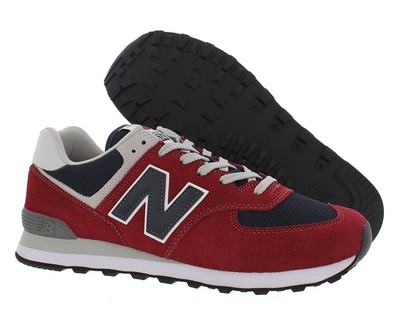 New Balance 574 Mens Shoes Size 14, Color: Red/Navy/White