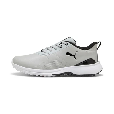 Puma Mens FUSION Grip 6 EVO Spikeless Golf Shoes - Ash Gray/Black - New 2026 - Image 1 of 4