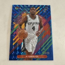 2025-26 Topps Finest De'Aaron Fox Rare Blue Geometric Refractor 23/25 Spurs SSP!