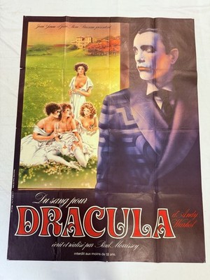 1974 Andy Warhol s Dracula Original 46x62 Movie Poster Arthouse Horror Grande
