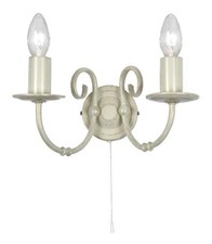 Wall Light Cream Tuscany Double Ivory Oaks Lighting 3380/2 IV