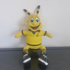 BVB Biene Emma Plüsch Anhänger Saugnapf 30 cm Schwarz Gelb Fußball Stofftier 09