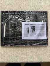 2-Pack Black Acrylic Magnetic Monthly Planner Board for Fridge and Desk, 16x12