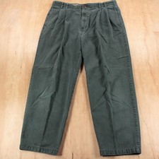 vtg 90s DOCKERS by LEVI'S Classic Fit pleated tapered twill chino pants 36x31