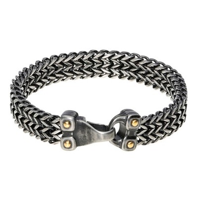 Stainless Steel Multi Ion Plated Thick Bracelet - 10 MM Wide, 8.5 Inches Length
