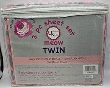 3 Piece Twin Sheet Set... Unlimited Kids.. 100 Cotton