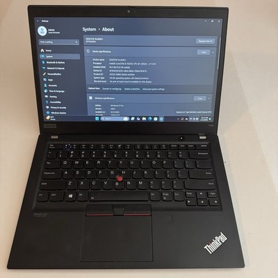 Lenovo ThinkPad T14s Gen 1 Laptop 14'' FHD i5-10210U 16GB RAM 256GB SSD WIN11P