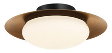 Minka Lavery 5625-L Zinola 15"W LED Semi-Flush Mount Ceiling - Halcyon Gold /