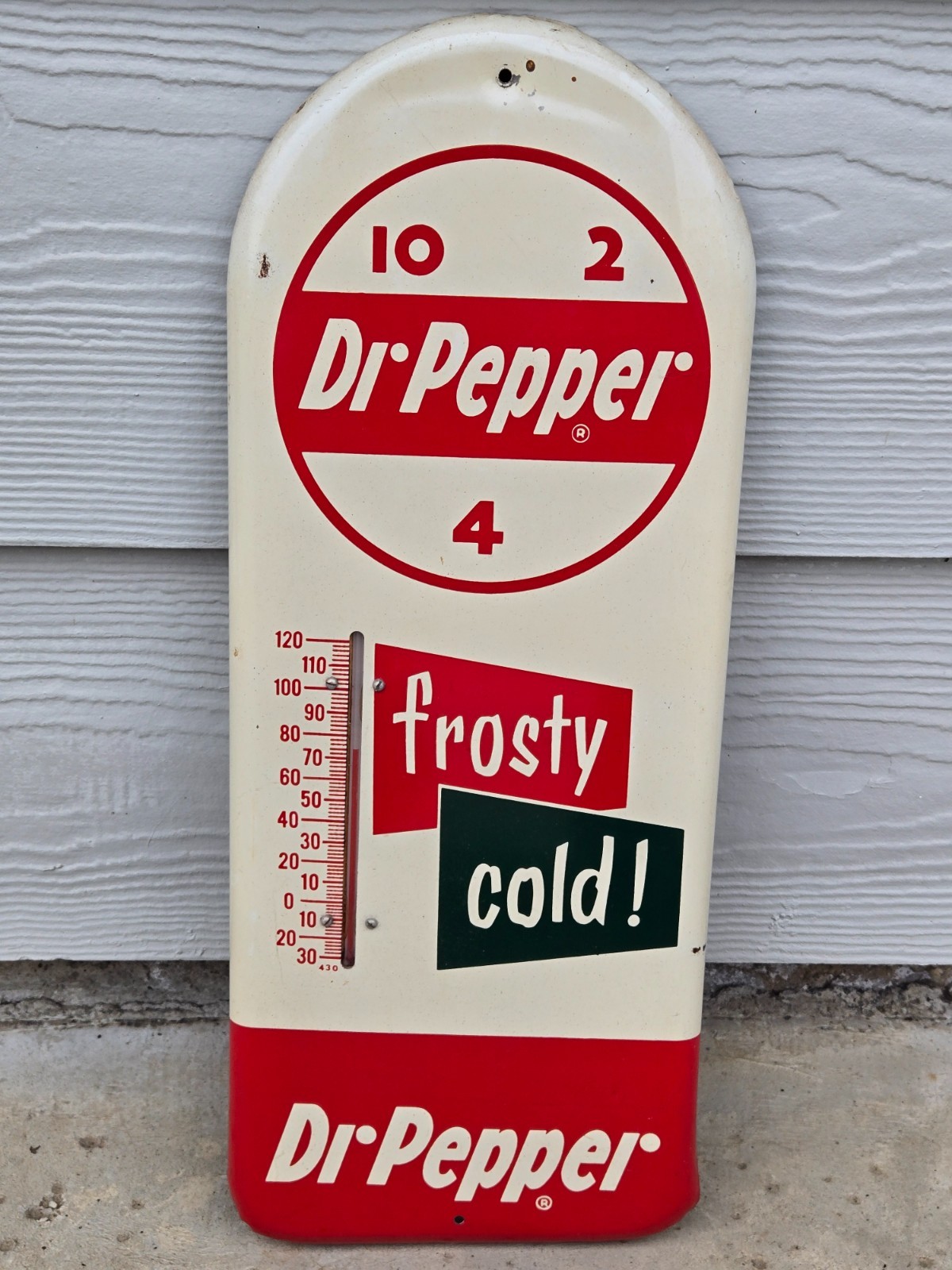 1950s Dr Pepper "Frosty Cold"  Thermometer