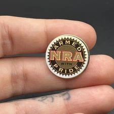 NRA National Rifle Association “Armed With Pride” Lapel Hat Pin