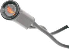 DRAG SPECIALTIES Snap-In Indicator Fits Light - Oil Indicator - Black Bezel