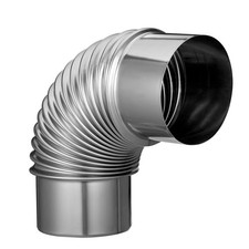 Plated Metal Stove Elbow 90 Degree Stainless Steel Chimney Kit