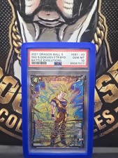 2021 DRAGON BALL SUPER #EB1-43 SS3 SON GOKU, EVEN FURTHER BEYOND PSA 10