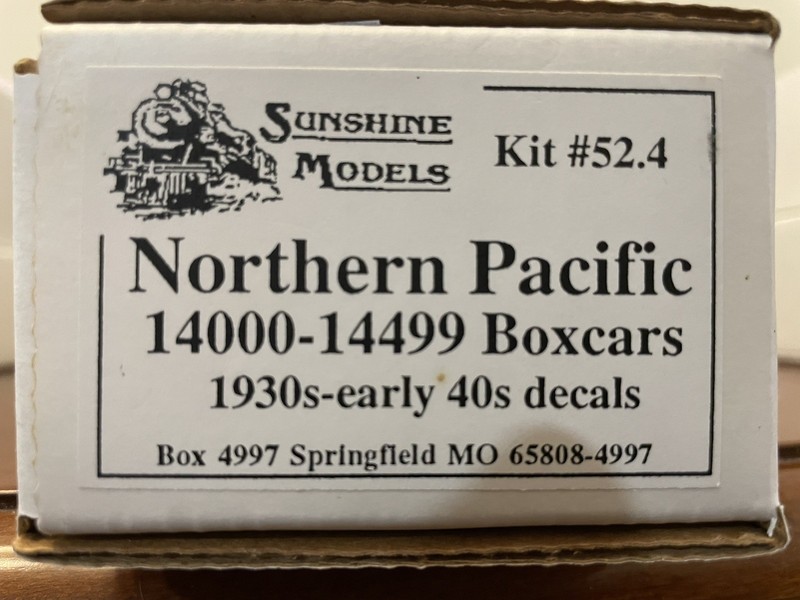 RARE HO Resin Sunshine NP Northern Pacific 14000 Wood DS Dreadnaught Boxcar Kit
