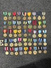 Lot of US Military Army Navy Medals Ribbons Pins Vintage WW1 WW2 Phillipines