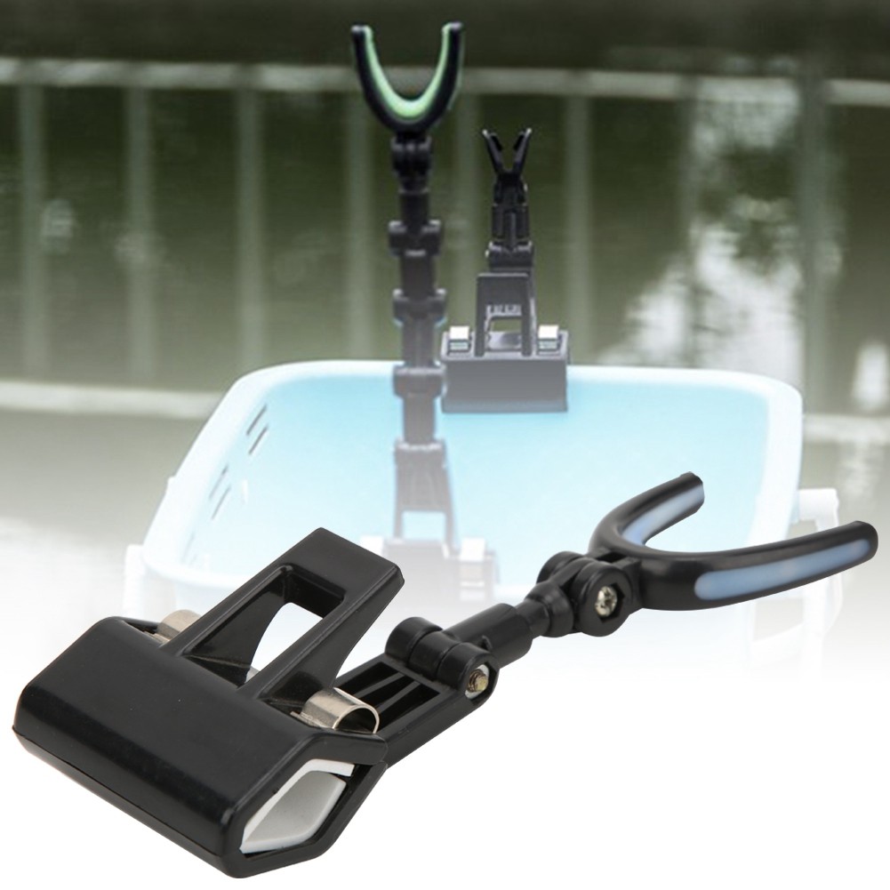 Plastic Portable Luminous Head 360° Rotating Fishing Rod Bracket Holder Ba KRI✈️