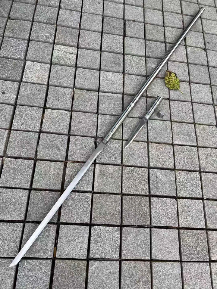 3 in 1 Reversible Sharp Sword Golden Stick High Carbon Steel Chinese Tang Dao - Image 3 of 4