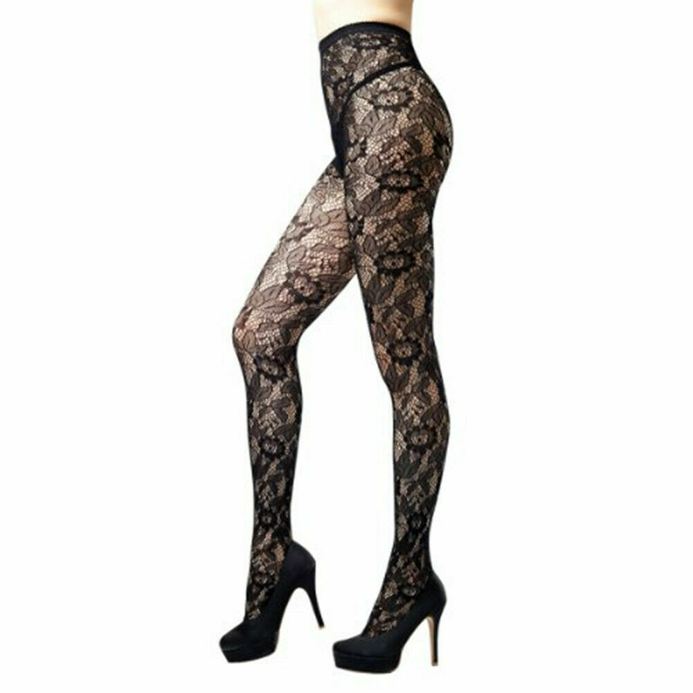 Bas Femme Spotlight à Motif Floral - Taille Unique - Nylon - Neuf Avec étiquettes