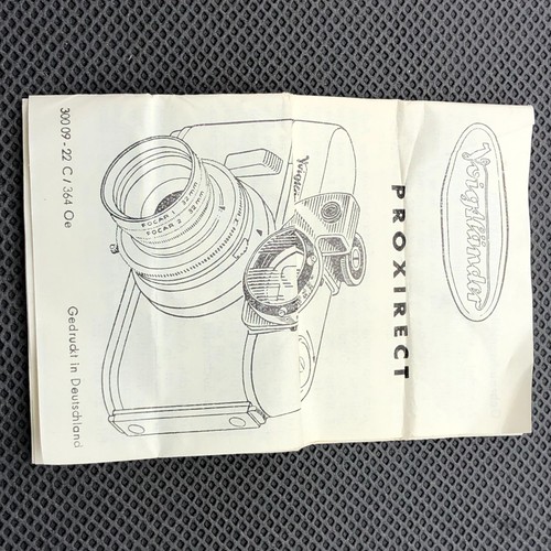 Voigtländer Proxirect 93/196 en embalaje original con instrucciones. COMO NUEVO EN CAJA - Imagen 2 de 9