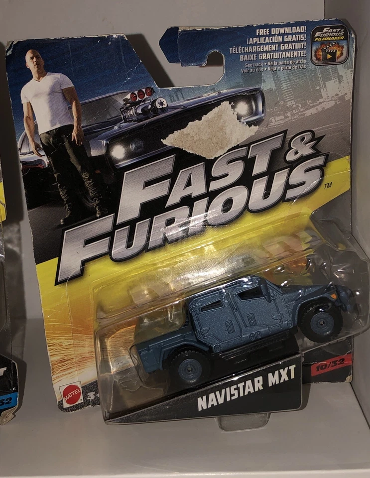 Mattel Fast and Furious Ford GT40 And Navistar MXT cars - Image 3 of 4