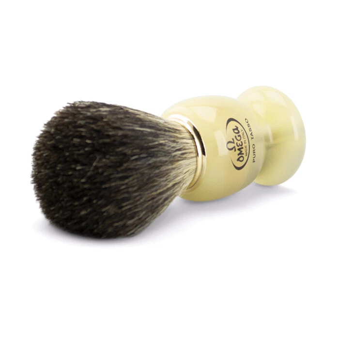 Cepillo de afeitar Omega 63171 Pure Badger hecho en Italia Foto 3 de 4