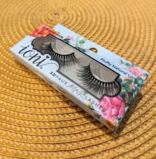 Ioni 3D Faux Mink Lashes Flexible Band Reusable Lightweight Fluffy Natural Long