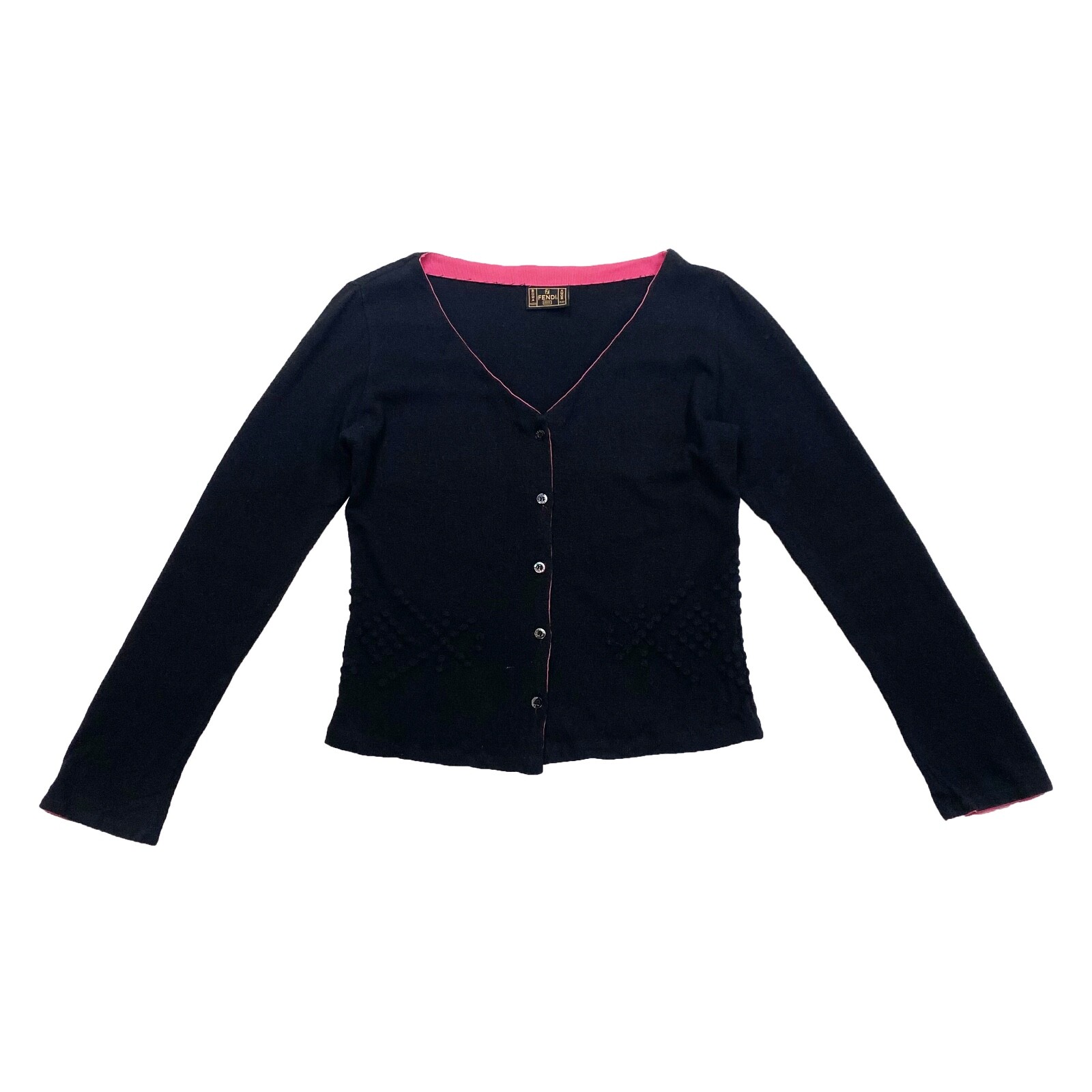 Fendi Women's Wool Cardigan Sweater 