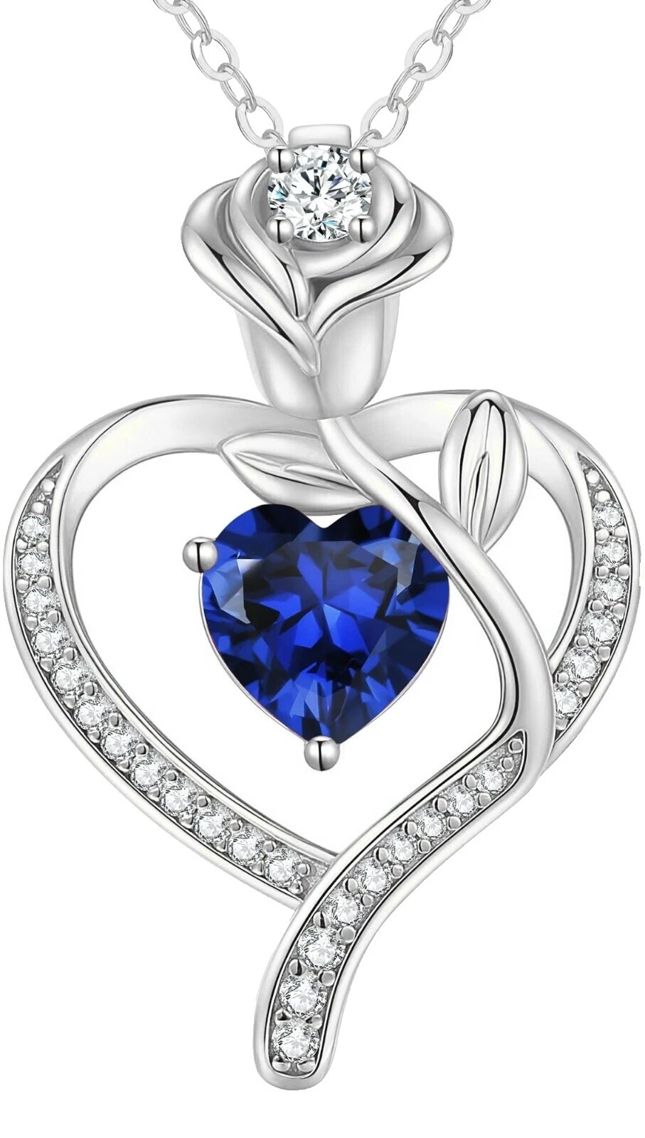 Silver Cubic Zirconia Collares y colgantes De moda