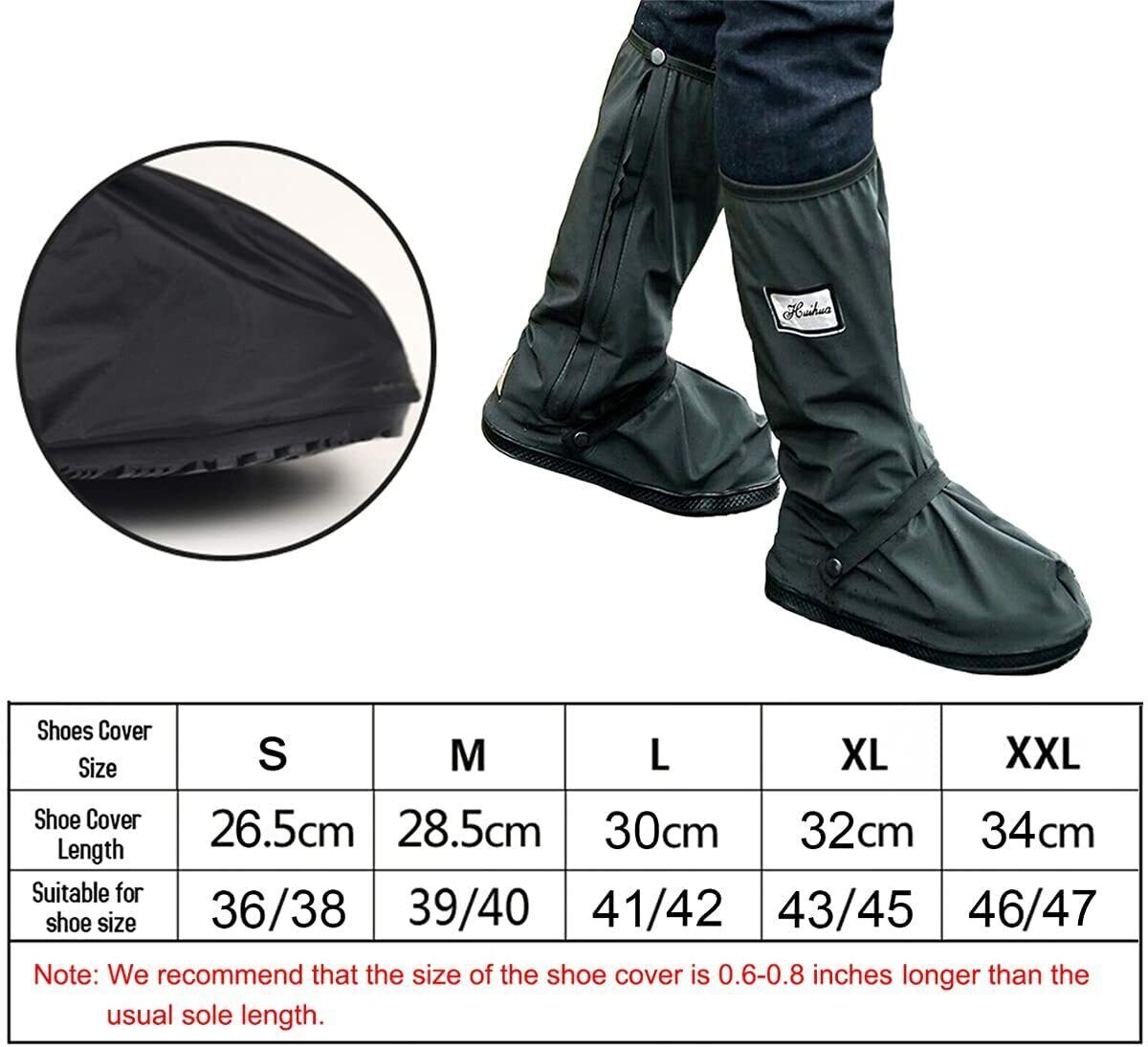 AU Waterproof Boot Gear Reusable Overshoe Rain Shoe Covers Antislip Shoe Cover eBay