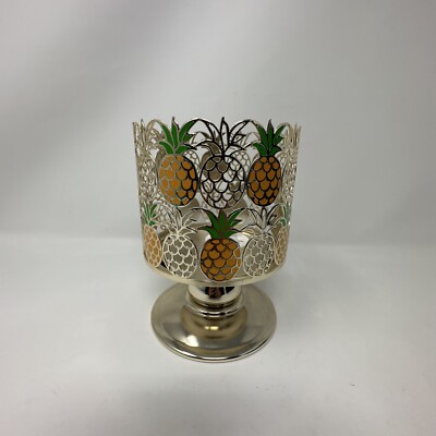 Bath & Body Works Pineapple Pedestal Candle Holder 3 Wick NEW Free Ship USA