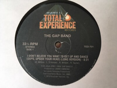 The Gap Band I Don't Believe You Want To Get Up And Dance (Oops,Upside Your Head