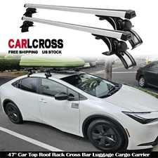 47" Car Top Roof Rack Cross Bar Cargo Luggage Carrier For Toyota Prius
