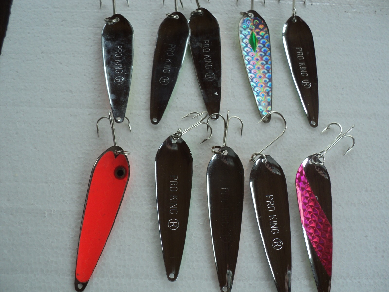 10 PRO KING SPOONS (MIXED COLORS) eBay