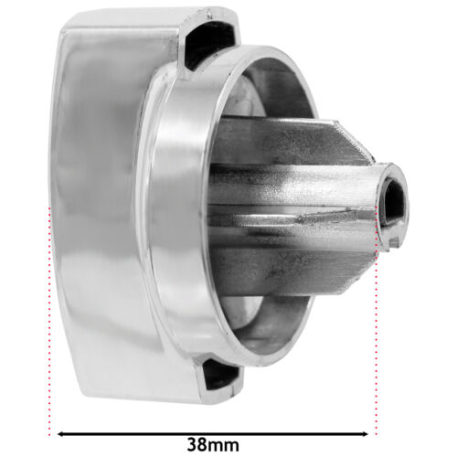 Hoja de control de perno de horno cromada para BELLING 444440223 444442983 perillas x 4 - Imagen 4 de 12
