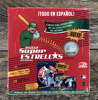 2002 Donruss Super Estrellas (Stars) Baseball Box Spanish  24 Packs 6 Cards ea