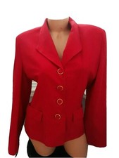 KASPER size 8 red jacket