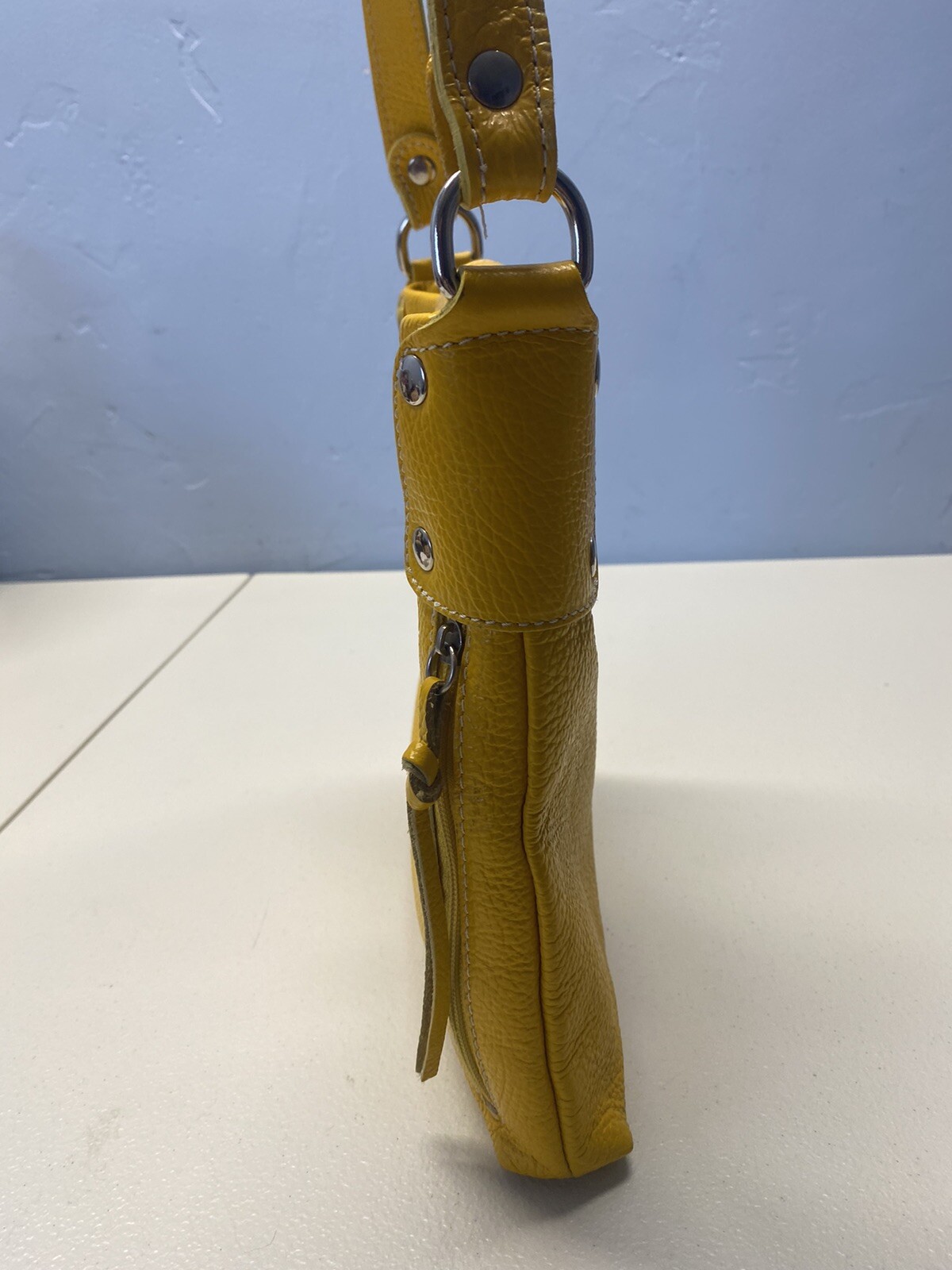 vera pelle yellow bag