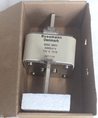 Bussmann 170 E 7518 fuse block fuse 500A 660V new original packaging