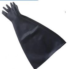Black Super Long 75cm 30" Shoulder Length Latex Rubber Work Safety Gloves