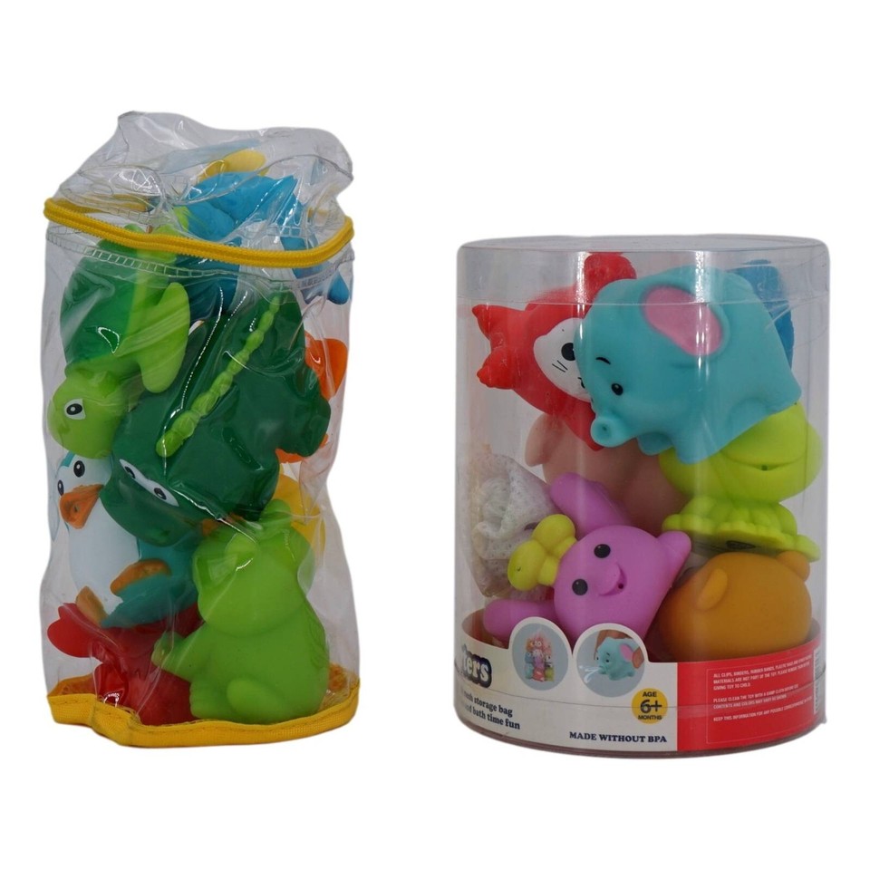Water Squirt Toys (8 pcs) and Bath Squirters (10 pcs) Set eBay