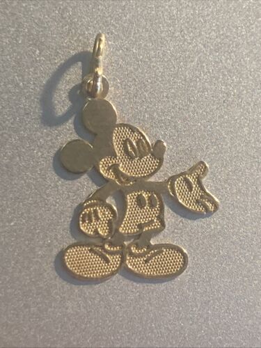 10K Yellow Gold Disney 7/8" Mickey Mouse Charm Pendant