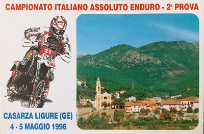 Enduro Italian Absolute Championship - Second Test Postcard Motorcycling Motorcycle