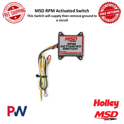 MSD RPM Activated Switch With Self Tapping Screws And Heat-Shrink