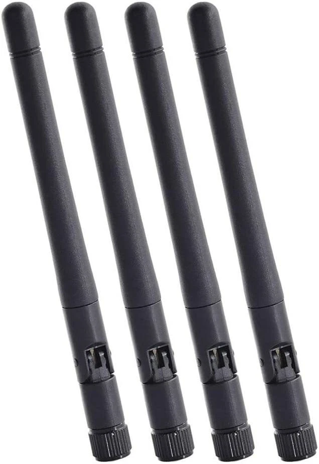 Bingfu Dual Band WiFi 2.4GHz 5GHz 5.8GHz 3dBi MIMO RP-SMA Male Antenna 4-Pack - Image 2 of 4