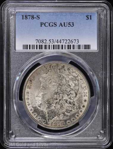 1878-S $1 Morgan Silver Dollar PCGS AU 53