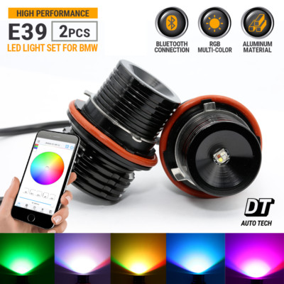High Power Error Free RGB Multi-Color E39/E60 LED Angel Eyes Halo Light Bulbs