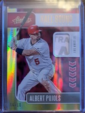 Albert Pujols 2020 Absolute Hall Bound Materials Spectrum Gold #6 Angels 6/10