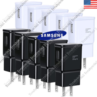 1/5/10x Lot USB Fast Wall Charger Adaptive Power Adapter US For Samsung Android